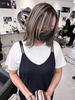 キング 梅田(K!ng)&nbsp;【梅田】ハイライトカラーホワイトカラーコントラストハイライト