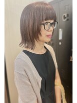 ギフト ヘアー サロン(gift hair salon) ボブレイヤー×ツヤ感ブラウン