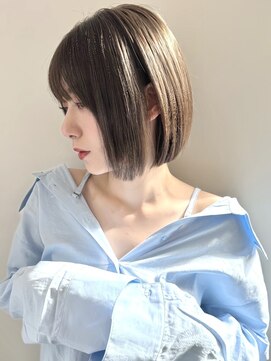 ラフ 新宿(Laff) 韓国風ボブ×ショコラアッシュ【束感/ヘルシースタイル/新宿】