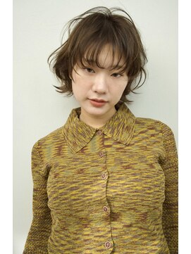 シア(SHEA gakugeidaigaku) 姫カットレイヤーボブくすみベージュ/30代40代50代