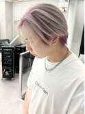 ピンク×ホワイト　メンズシャドールーツ
