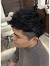 メンズカット＋パーマ＋スパ　￥8500