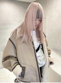 くびれヘア/アプリコットオレンジ/ハイライトカラー/梅田