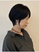 美シルエットショート×premiumストレート