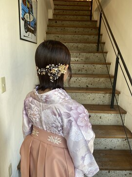 シュガー 盛岡(SUGAR) 卒業式　袴　ヘアセット　ボブ