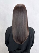 アルバム 銀座(ALBUM GINZA)&nbsp;美髪おくれ毛韓国前髪カットヘアロング_ba550421