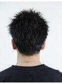 オールバックショート