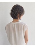 ナチュラルショート×グレーマット