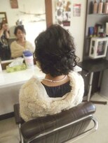 結婚式お呼ばれゆるゆるシニヨン