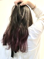 フレイムスヘアデザイン(FRAMES hair design)&nbsp;バイオレットピンクグラデーション×立体感のあるロングヘアー