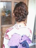 ゆるっとサイドお花(^^)