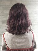 10代20代★大人かわいい☆切りっぱなしミディ×ラベンダーカラー