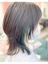 ボックスミコ(Box mico.)&nbsp;《★さりげインナー★》オリーブベース明るめグリーンのウルフ