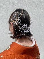 ムスビ(hair musubi) 【袴】・【振袖】♯金箔ヘアアレンジ♯水引き♯パール