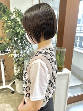 インビテーション 名古屋(invitation) 黒髪でも重くならないミニボブ◎