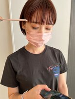 ジリ(JILI) ミニボブ ×ピンクブラウン▽福永