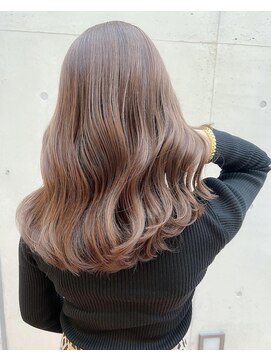 グロウバイニューヨークニューヨーク(Grow by NYNY) 【打越】セミロング×ヘーゼルベージュ