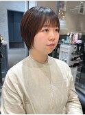 【堀 真悠子】小顔マッシュショート 【前髪カット】【柏】
