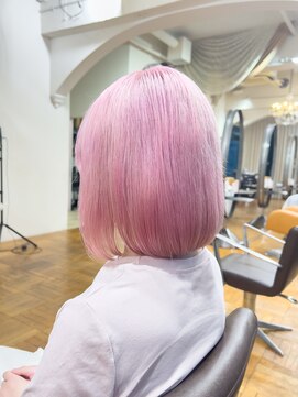 オブヘアーギンザ(Of HAIR GINZA) 夏かわいい☆ピンクボブ