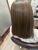 ライフ 四条畷店(Lyfe) グレーベージュ艶髪ミディ_髪質改善カラーシアベージュ_407