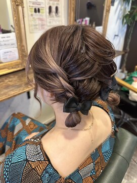 ヘアーメイク ララ(HAIR MAKE LALA) 編み込みツイン団子