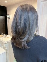 キャアリー(Caary)&nbsp;福山人気ローライト立体感オリーブグレージュカラー春レイヤー