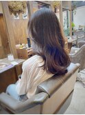 【山本智文】ベージュブラウンレイヤーカット