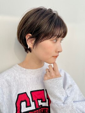 ドロップ(drop) マッシュショート×オリーブベージュ〈drop/表参道/青山〉