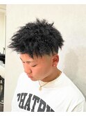 特殊パーマ針金パーマツイストスパイラルショートアフロHIRO