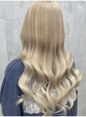 シールエクステ×アッシュベージュ