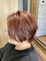 アンドブルー(and BLUE)&nbsp;動きレイヤー×大人オレンジショート