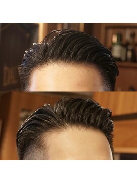 ダウバーバーショップ 表参道(DAU BARBER SHOP) フェードカット　メンズショート　73パート 刈り上げスタイル