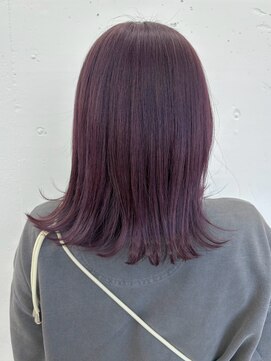 ジルスタジオ(JILL STUDIO) JILL STUDIOブリーチなしダブルカラー/パープルブラウン/外はね
