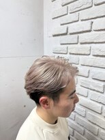 ビランチェ 池袋(bilancia)&nbsp;MENS HAIR/韓国マッシュ/ハイトーンべージュ/スパイキーショート