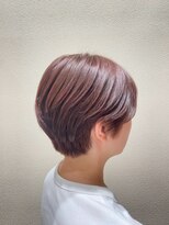 アクセ&nbsp;大人可愛い奥行きショート＊アプリコットオレンジ＊30代40代