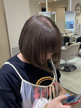 デュノヘアー 神戸三宮店(DUNO hair) ボブ/くすみグレーベージュ