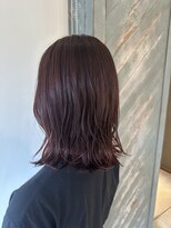 エイム ディクト ヘアー プロデュース(ame D.C.T HAIR PRODUCE)&nbsp;顔まわりレイヤー/くびれ巻き/ピンクブラウン