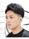 社会人◎ツーブロックビジネス七三×フェード