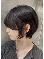 ロンドブルーム 天神大名店(Lond Bloom) イメチェンショート外ハネボブ美髪ブルーブラックワイドバング