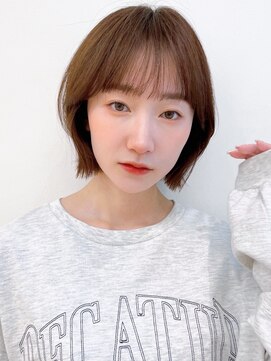 セイドット リー(Say. Ree) say.ボブくびれレイヤーボブオリーブグレーダークレッドベージュ