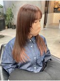 ブリーチなしダブルカラー/韓国/顔まわり/レイヤー/東久留米