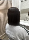 切りっぱなしボブ