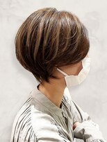 エルプラスヘアー 平尾店(L+hair) 30代40代大人可愛い小顔ショートウルフカット丸みハイライト