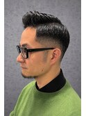 クラシックなサイドパート・フェード