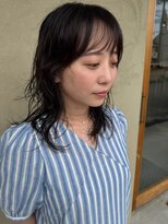 ラポール 蟹江(RAPPORT) 【小顔】ウェット質感ミディアムレイヤーで抜け感おしゃれ