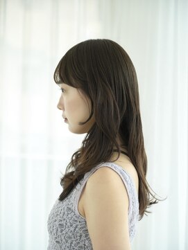 リトル ポルト 元町(little×PORTO) 暗髪レイヤー×ゆる巻きセミロング