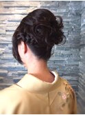 結婚式♪和装★黒髪アップスタイル