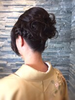 フェリシータ 緑地公園店(felicita) 結婚式♪和装★黒髪アップスタイル