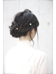 ＊結婚式・パーティ＊編み込みヘアアレンジ【LDK hair salon】