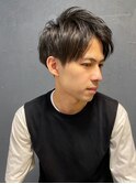 ツーブロック×アップバング×爽やかショート